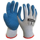 Armour Blue/grey Latex Open Back Glove Xl L
