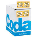Codafile Lateral File Labels Year 2022 25mm Roll 500