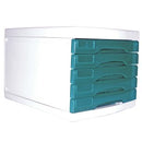 Metro Multi Drawer Cabinet Desk Storage 5 A4 Blueberry