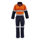 Syzmik Mens Orange Flame Overall Hoop Taped Size 3/77 Orange/Navy-92R