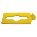 Rubbermaid Slim Jim Recycling Station Mixed Recycling Lid Yellow