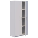 Pryme Storage Cabinet Hinged Door Non Locking 900Wx1800H White