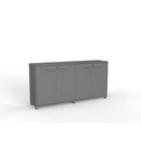 Cubit Credenza 1800Wx900H Silver