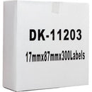 Icon Compatible Multi-Purpose Labels DK-11203 17 x 87mm Roll 300