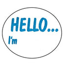 Avery Pre-Printed Dispenser Labels 'Hello I'm' Hand Writable 937263 58 x43mm Box 100