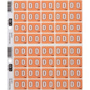 Filecorp C-Ezi Lateral File Labels Alpha Letter D 24 x 31mm Light BrownSheet 40