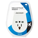 Jackson Slim Inbound Travel Adaptor For Use In Nz/aus