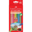 Faber-Castell Coloured Pencils Grip Dot Assorted Colours Pack 12