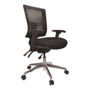 Metro II Mesh Task Chair Mid Back 3 Lever with Polished Base Black