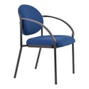 Essence Chair 4 Leg With Arms Dark Blue Fabric