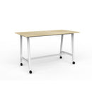 Cubit Bar Leaner 1800Wx900D Oak Top / White Frame