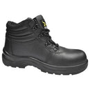 Munka Bull Leather Lace Up Boot Men Black-UK4