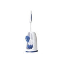 Oates Toilet Tidy Rim Brush Set Blue and White