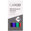 Cargo Whiteboard Marker Recycled Bullet Tip 1.5-3.0mm Assorted Colours Pack 4