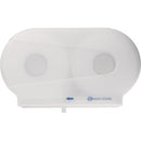 Pacific Hygiene D33W Double Jumbo Toilet Roll Dispenser White