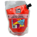 5 Star Tempera Poster Paint 1.5 Litre Pouch Brilliant Red