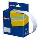 Avery Rectangle Labels Dispenser Hand Writable 937305 24 x 16mm White Pack 800