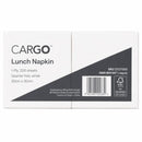 Cargo Lunch Napkin 1 Ply Quarter Fold White 200 Sheet Carton 3000