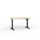 Haven Boost Electric Desk 1200x700 Nordic Maple Top Black Frame