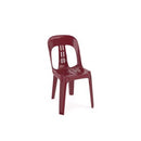 Inde Stacking Chair Plastic Burgundy Red