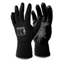 Armour Nitrile Glove Flat Open Back XL Black