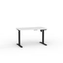 Haven Boost Electric Desk 1200x700 White Top Black Frame