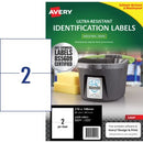 Avery L7916 Ultra Resistant Laser Labels 210x148  2up 10/pk