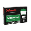 Esselte System Cards Ruled 152 x 102mm (6 x 4) White Pack 100