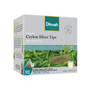 Dilmah Silver Tips Tea Bags Ceylon White Tea Luxury Leaf Box 10