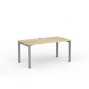Cubit Desk 1500Wx800D Oak / Silver Frame