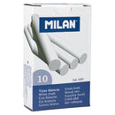 Milan Chalk Sticks White Pack 10
