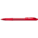 Pentel Wow Ballpoint Pen Retractable BK417 Fine 0.7mm Red Box 12