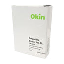 Okin Compatible Labelling Tape TZe-231 12mm x 8m Black On White
