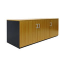 Delta Credenza 1200Wx900H Beech / Charcoal