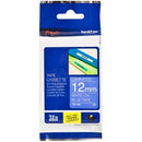 Brother P-Touch Labelling Tape Laminating TZe-535 12mm x 8m White On Blue