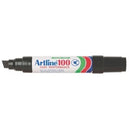 Artline 100 Permanent Marker Chisel Tip 7.5-12.0mm Black