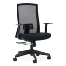 Eagle Mesh Task Chair Mid Back Synchro Black Unassembled