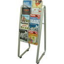 Deflecto Lit Loc Brochure Holder Easel Floor Stand Single-Sided 10 x A4