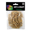 Craft Workshop Craft Pegs Small Natural Colour Pack 50