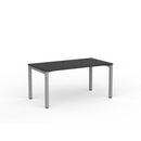 Cubit Desk 1500Wx800D Black / Silver Frame
