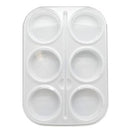 5 Star Paint Tray Base 6 Section 23 x 16 x 1.5cm White