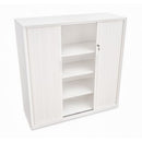 Proceed Storage Steel Tambour 3 Adjustable Shelves 900Wx1200Hmm White