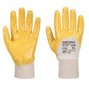 Nitrile Light Knitwrist Glove XL Yellow Pair