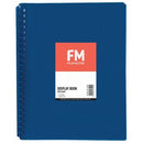 FM Display Book Refillable Insert Cover 20 Pocket A4 Blue