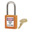 Master Lock Safety Padlock Steel Shackle Orange