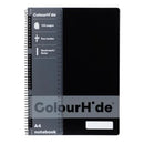 Colourhide Spiral Notebook A4 120 Pages Black