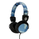 Moki Camo Headphones with Inline Mic - Blue