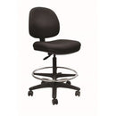 Image Architectural Task Chair Mid Back With Architectural Footring &Hi Gas Lift Black