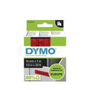 Dymo D1 Labelling Tape 12mm x 7m Black On Red