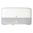 Tork T2 Twin Mini Jumbo Toilet Roll Dispenser White 555500